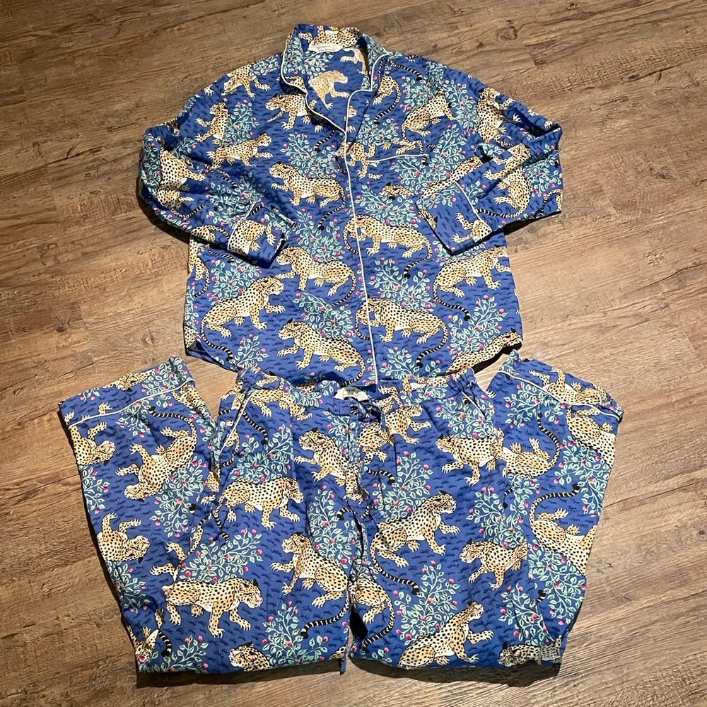 Printfresh Blue Bagheera Pajamas Wmn L